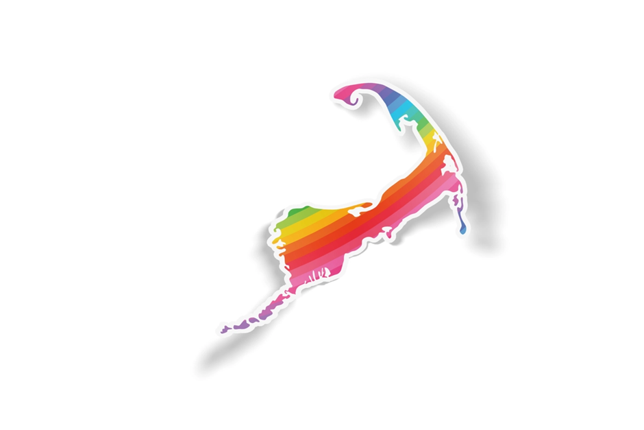Cape Cod Pride Rainbow Waterproof Outdoor Vinyl Sticker